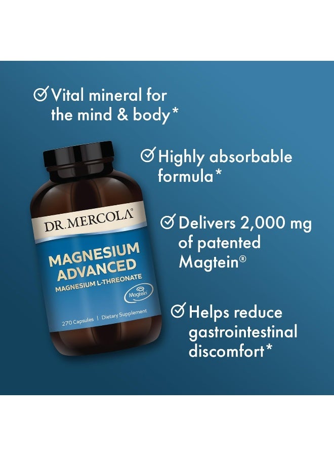 Dr. Mercola Magnesium L-Threonate 270 Capsules - Image 5